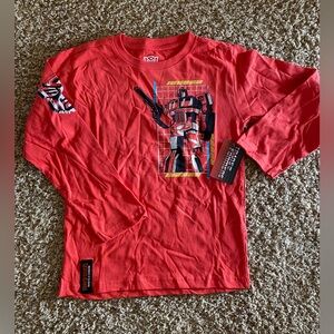 Hasbro Red Transformers Long Sleeve Tee